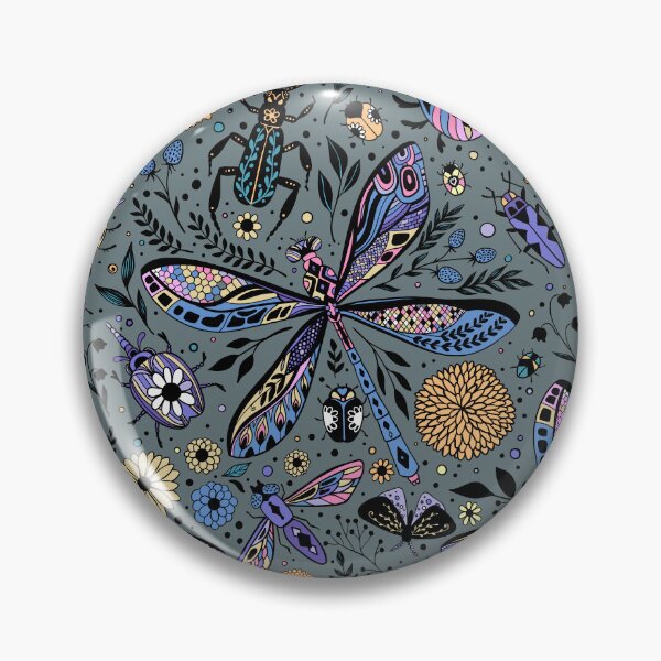 Item preview, Doodle bugs on slater gray designed and sold by Katerina Mitkova Kirilova.