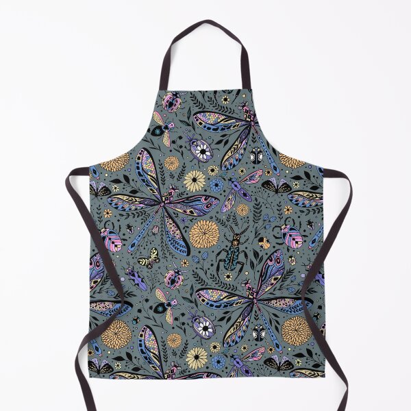 Item preview, Doodle bugs on slater gray designed and sold by Katerina Mitkova Kirilova.