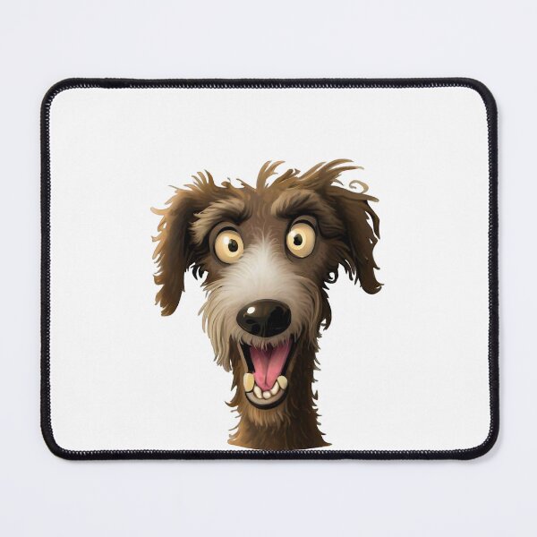 Item preview, Happy Lurcher - Colorful Cartoon Portrait of a Playful Dog designed and sold by NinosDelViento.