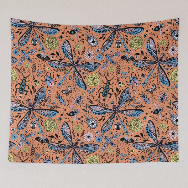 Item preview, Copy of Doodle bugs on pool blue designed and sold by Katerina Mitkova Kirilova.