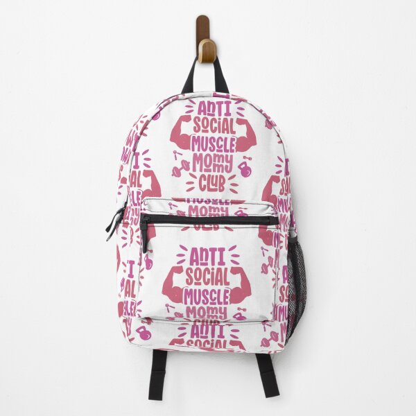 Item preview, Anti Social Muscle Mommy Club Funny Gym Women designed and sold by Designer-Girl.