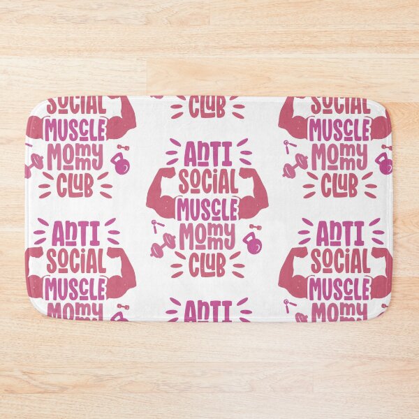 Item preview, Anti Social Muscle Mommy Club Funny Gym Women designed and sold by Designer-Girl.