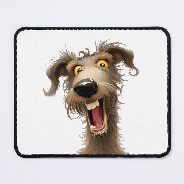 Item preview, Happy Hound- Colorful Cartoon Portrait of a Playful Lurcher designed and sold by NinosDelViento.