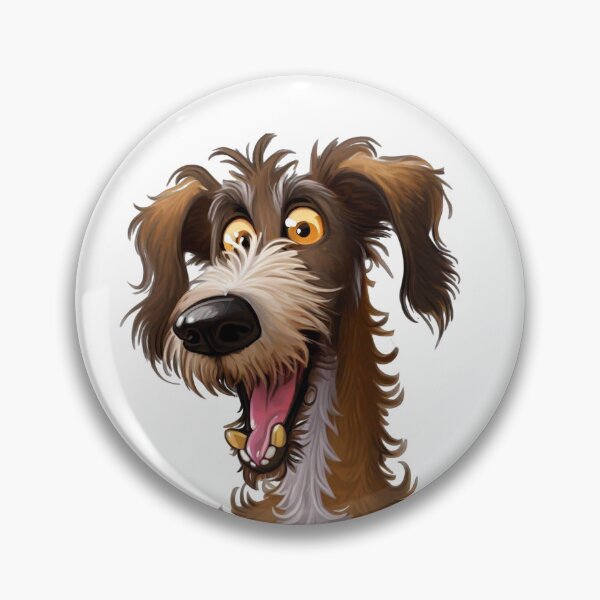 Item preview, Happy Hound - Cartoon Portrait of a Playful Lurcher designed and sold by NinosDelViento.