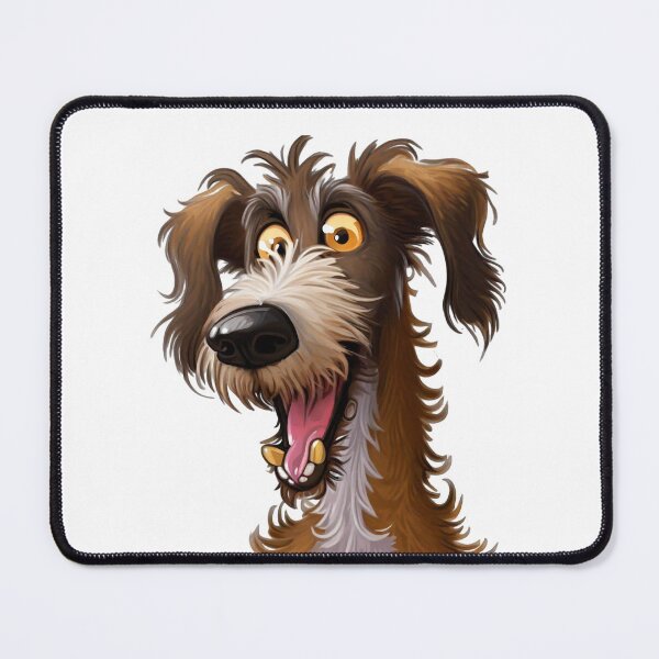 Item preview, Happy Hound - Cartoon Portrait of a Playful Lurcher designed and sold by NinosDelViento.
