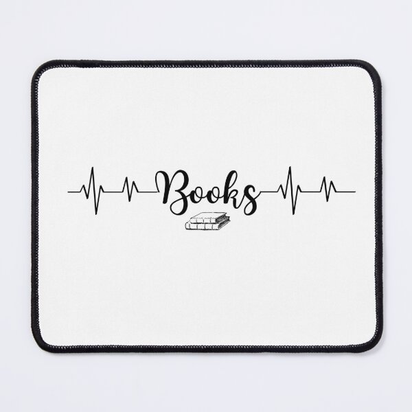 Item preview, My heart beats for books - black designed and sold by Timeetha.