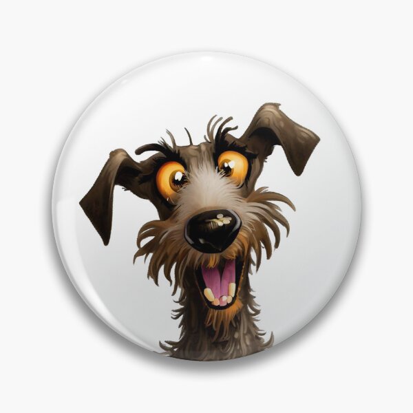 Item preview, Happy Hound - Cartoon Portrait of a wacky Lurcher designed and sold by NinosDelViento.