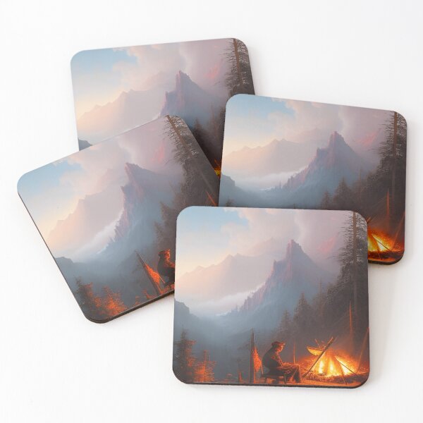 Item preview, Wanderlust: A Cozy Night by the Campfire Digital AI Art designed and sold by stine1.