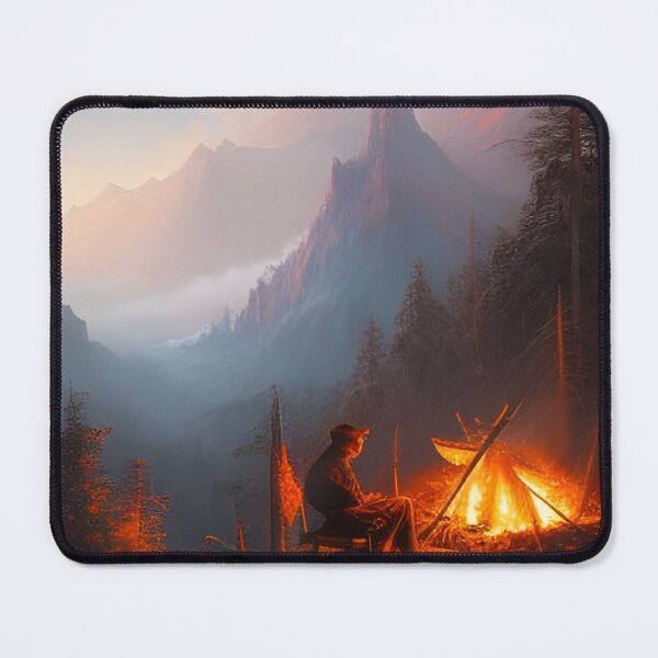 Item preview, Wanderlust: A Cozy Night by the Campfire Digital AI Art designed and sold by stine1.