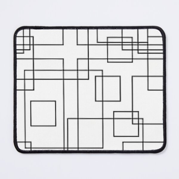 Item preview, geometric pattern with black line on a white background designed and sold by SplashPrint.