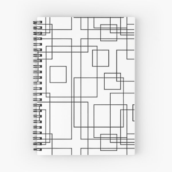 Item preview, geometric pattern with black line on a white background designed and sold by SplashPrint.