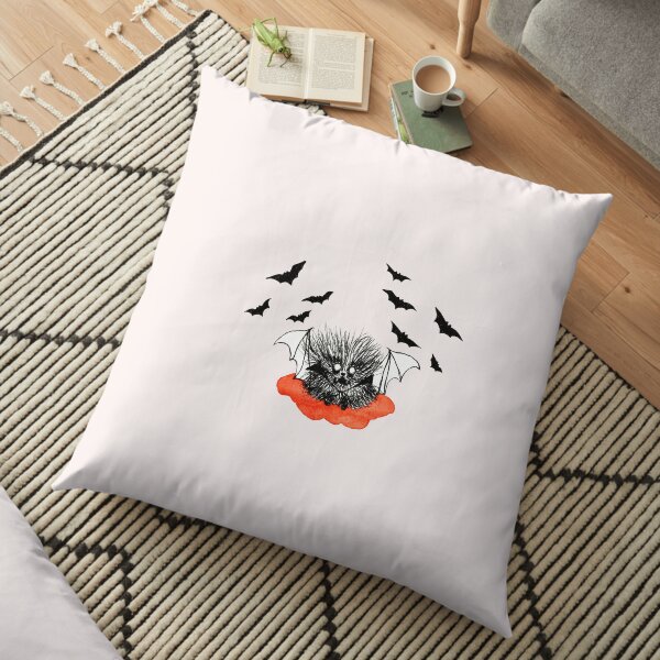 Cute Fluffy Ball Vampire Floor Pillow