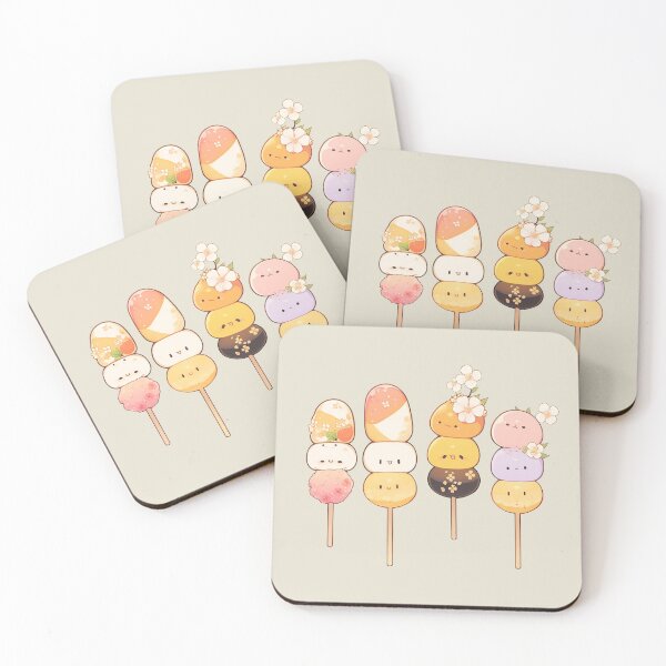 Item preview, Cute hanami dango designed and sold by Kinako Studio.