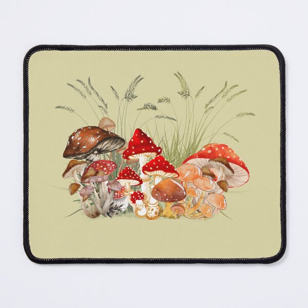 Item preview, Mushrooms - Cottagecore style - light background designed and sold by aliveinmiddle.