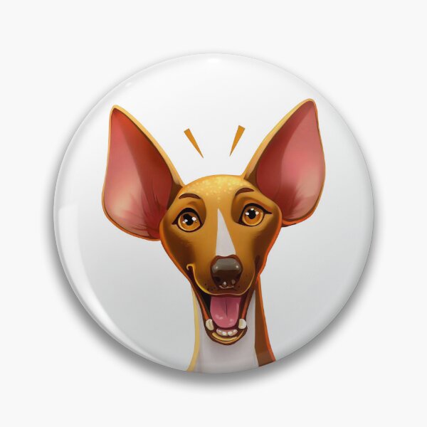 Item preview, Joyful Podenco - Playful Cartoon Portrait of a happy hound designed and sold by NinosDelViento.