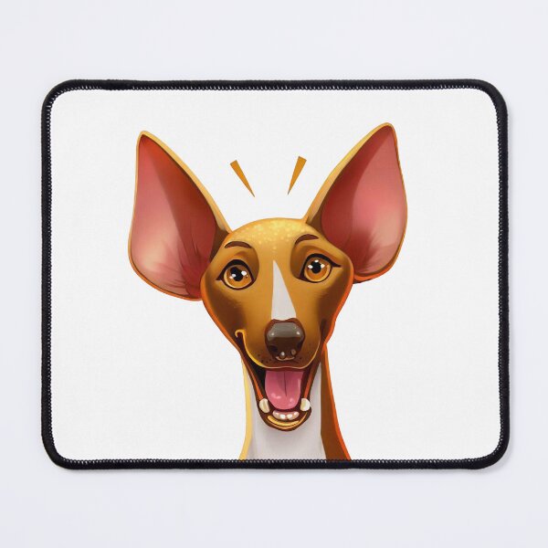 Item preview, Joyful Podenco - Playful Cartoon Portrait of a happy hound designed and sold by NinosDelViento.