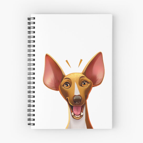 Item preview, Joyful Podenco - Playful Cartoon Portrait of a happy hound designed and sold by NinosDelViento.