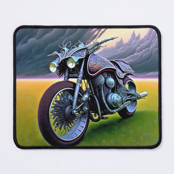 Artikelvorschau, Meadow Wheeler - Teuflisch surrealistische Motorradfantasien entworfen und verkauft von Garrulus glandarius.