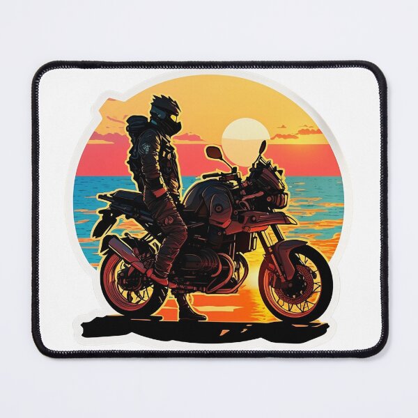 Item preview, Adventure motorcycle rider living his life designed and sold by YammsDesign.
