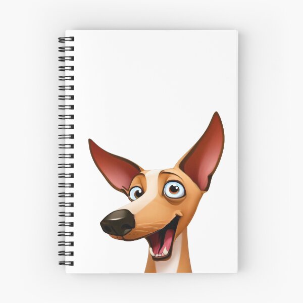 Item preview, Cheeky Podenco - Playful Cartoon Portrait of a happy hound designed and sold by NinosDelViento.