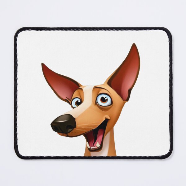 Item preview, Cheeky Podenco - Playful Cartoon Portrait of a happy hound designed and sold by NinosDelViento.
