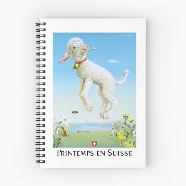 Item preview, 1945 Spring In Switzerland Travel Poster designed and sold by retrographics.