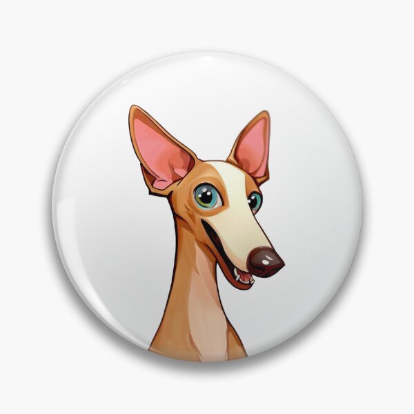 Item preview, Elegant Podenco - Playful Cartoon Portrait of a happy hound designed and sold by NinosDelViento.