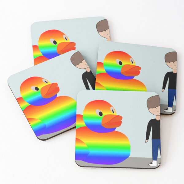 Item preview, Freddie and giant rainbow duck designed and sold by GooglyEyes-.