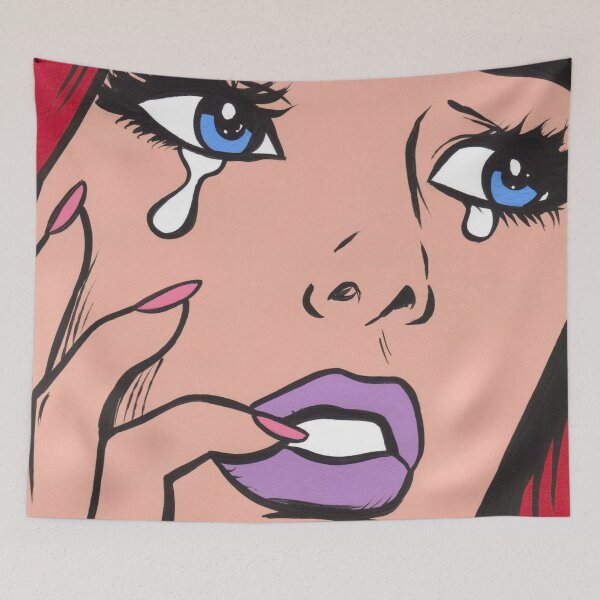 Item preview, Red Crying Comic Girl designed and sold by turddemon.