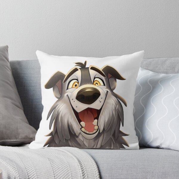 Item preview, Cute Cartoon Wolfhound Portrait: A happy hound designed and sold by NinosDelViento.