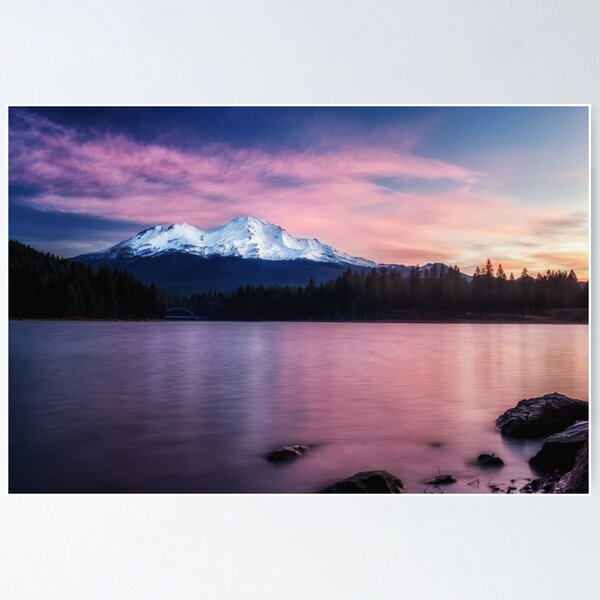 Item preview, Sublime a sunrise on Mt. Shasta and Lake Siskiyou Northern California designed and sold by MarniePatchett.