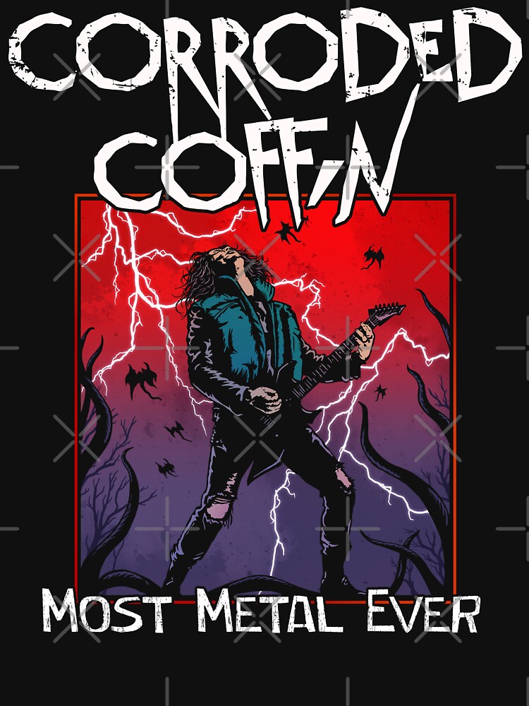 Buy Now! Corroded Coffin Guitar Eddie Munson Hoodie