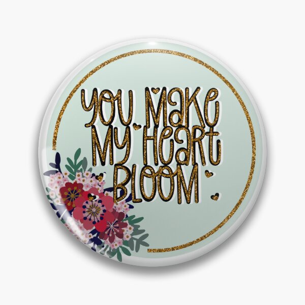 Artikelvorschau, You make my heart bloom - Valentines Day Quote | Love Designs | Wedding Designs entworfen und verkauft von Illuztratesvg.