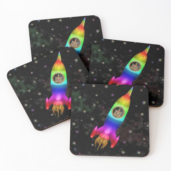 Item preview, Caticorn Flies Inside Space Rocket designed and sold by Teepocalypse.