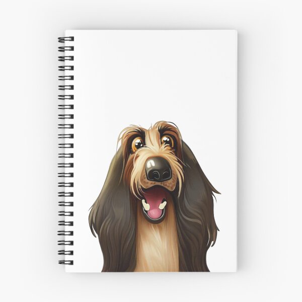 Item preview, Cheeky Afghan Hound Cartoon Portrait designed and sold by NinosDelViento.