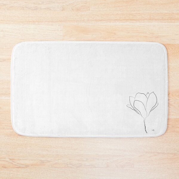 Item preview, Magnolia minimal art white designed and sold by carolslovelyart.