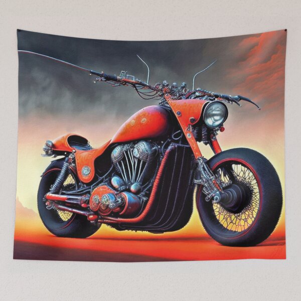 Item preview, Telescopic Handlebar - Devilishly surreal motorcycle fantasies designed and sold by Garrulus glandarius.