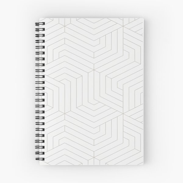 Item preview, geometric pattern with light gray line on a white background designed and sold by SplashPrint.