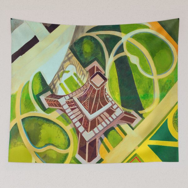 Artikelvorschau, Eiffelturm von oben Robert Delaunay Abstrakte Malerei entworfen und verkauft von VintageArchive.