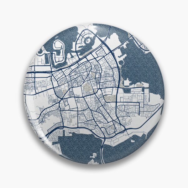 Item preview, Manama City Map of Bahrain - Coastal designed and sold by deMAP.