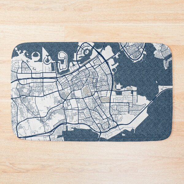 Item preview, Manama City Map of Bahrain - Coastal designed and sold by deMAP.