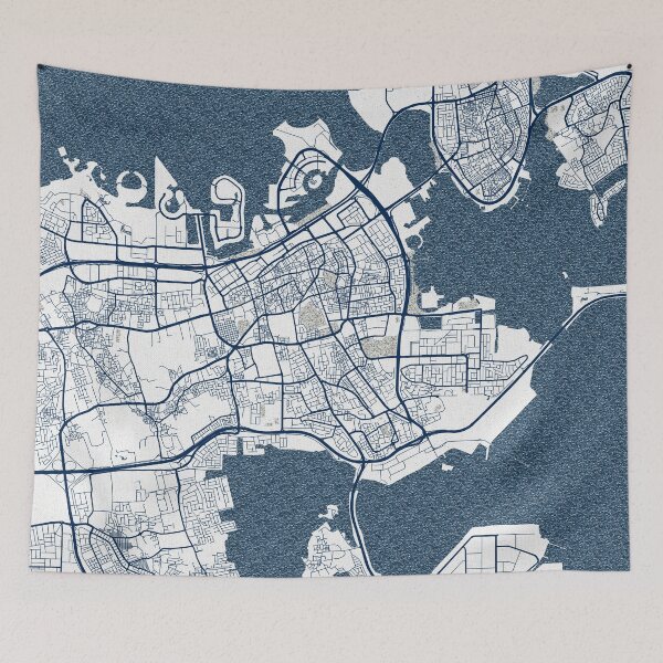 Item preview, Manama City Map of Bahrain - Coastal designed and sold by deMAP.