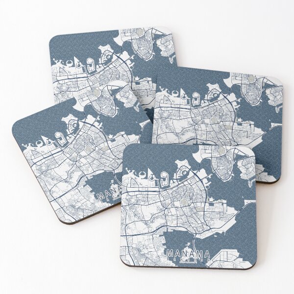 Item preview, Manama City Map of Bahrain - Coastal designed and sold by deMAP.