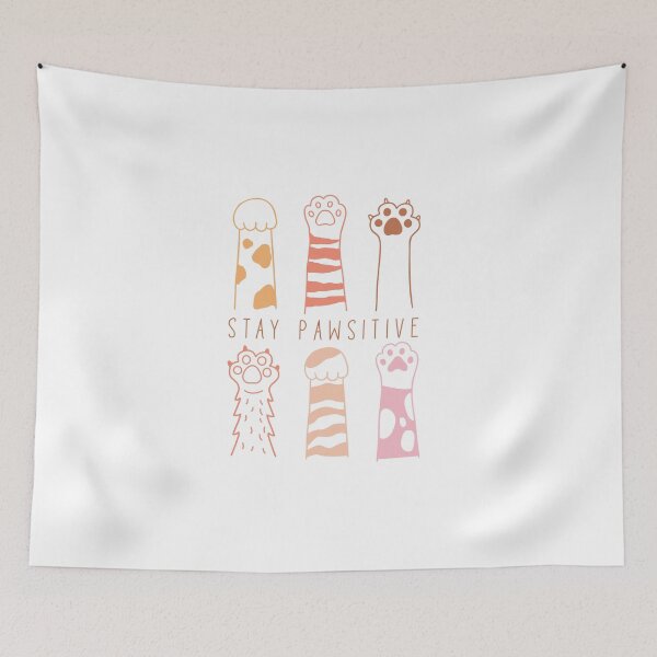 Item preview, Stay pawsitive funny cat designed and sold by Acim0.