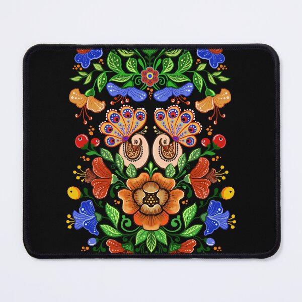 Item preview, folk birds and spring flowers designed and sold by Hennagirl.