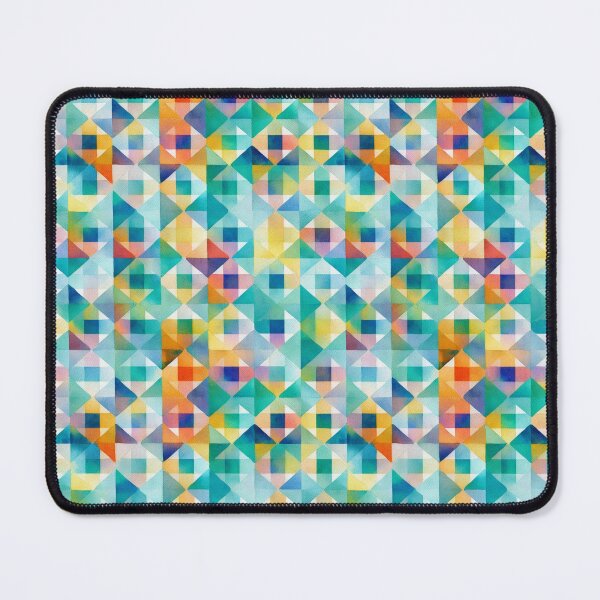 Item preview, Abstract pastel psychedelic seamless patterns, turquoise No 1 designed and sold by Route51.