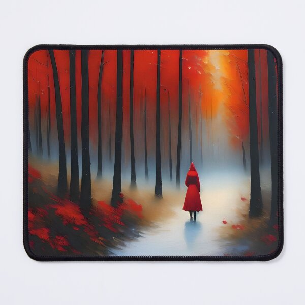 Item preview, Lady in Red Coat Walking into a Mysterious Forest designed and sold by PatriciaReyes.