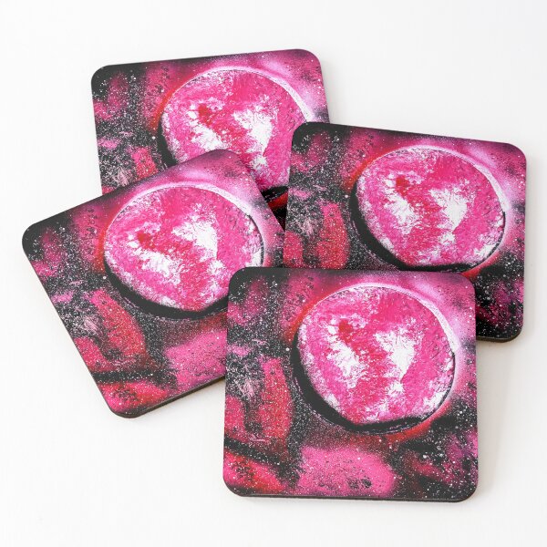 Item preview, Black & Pink Deep Space Heartbreak Planet designed and sold by SprayPaintaNick.