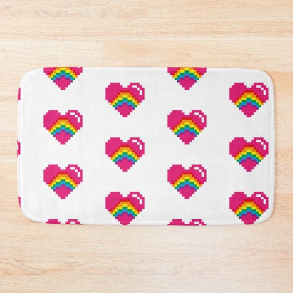 Item preview, PIXEL HEART RAINBOW designed and sold by jefvr.
