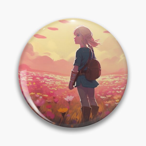 Aperçu de l'œuvre Jeune aventurière dans un champs de fleurs créée et vendue par Barberoosse.